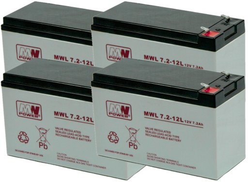 Apcrbc59 rbc 59 акумуляторний блок акумуляторний блок ups apc 4x mwl 7.2-12l