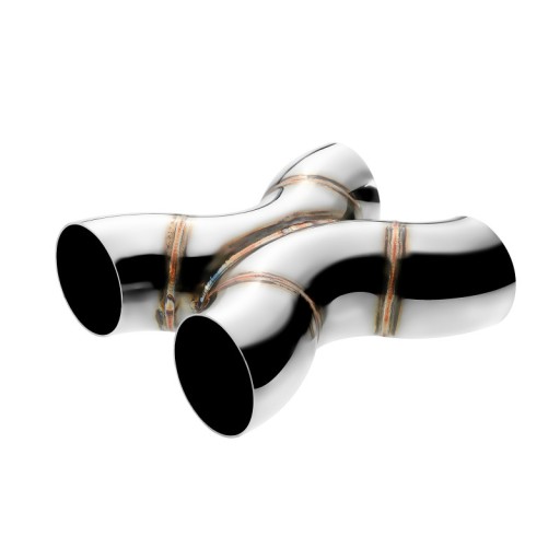 EXXC-3 - СВАРНЫЕ X-PIPE FMIC.PRO 76 ММ НЕРЖАВЕЮЩАЯ СТАЛЬ 304