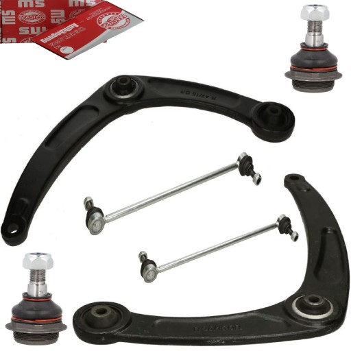 33725-PCS-MS - Peugeot 307 лівий+правий поперечний важіль 2 важелі важелі стабілізатора наконечники