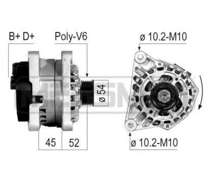 210239A - Генератор переменного тока эпохи мессмера citroen, peugeot, fiat