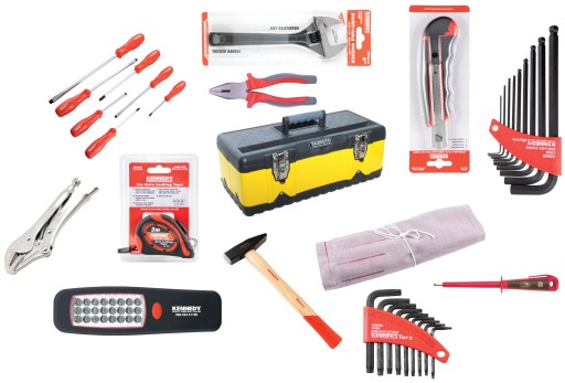 ПРОФЕССИОНАЛЬНЫЙ НАБОР ИНСТРУМЕНТОВ KENNEDY В МЕТАЛЛИЧЕСКОЙ КОРОБКЕ, 13 ЭЛЕМЕНТОВ