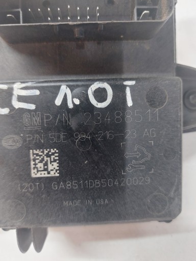 Bedienteil POMPY des Kraftstoffsbehälters CORSA E 1.0 TURBO 23488511