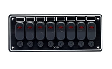 10247-BK - ЕЛЕКТРИЧНА РОЗПОДІЛЬНА ПАНЕЛЬ 8 ПЕРЕМИКАЧІВ