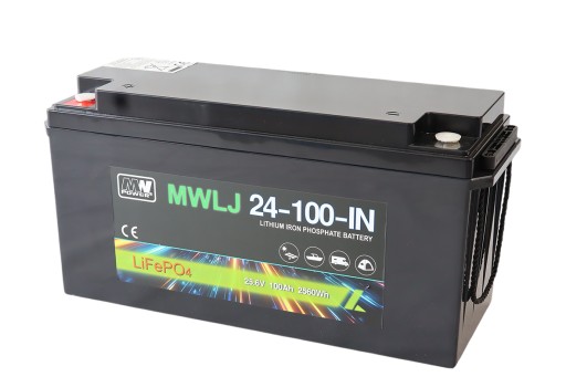 Lifepo4 батарея mwlj 24-100-in 25.6v 100ah 2560wh для сонячних систем