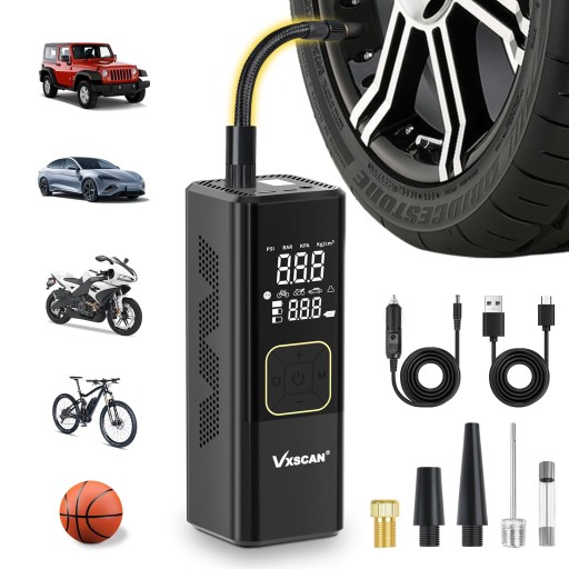 Устройство для подкачки шин Vxscan, беспроводное,