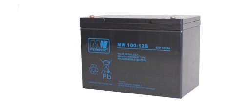 Аккумулятор mwp 100-12b (длительный срок службы, 12 в-100 ач, болт м6) mwp 100-12b