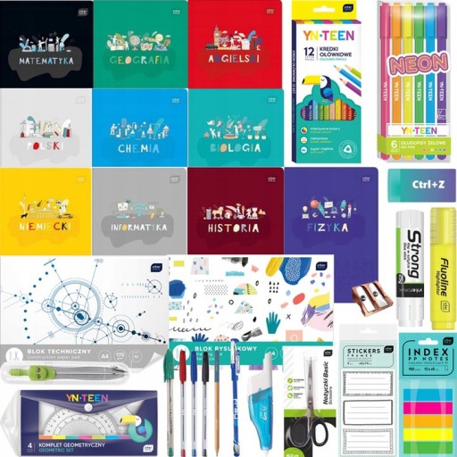 ШКІЛЬНИЙ НАБІР 31IN1 ДЛЯ ШКІЛЬНОГО ДРУКУ