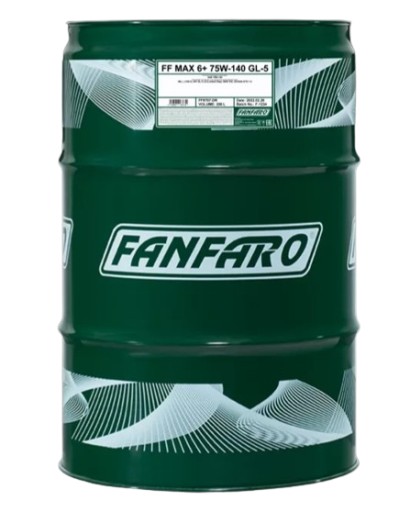 Качественная синтетическая трансмиссионная жидкость 75w140 max 6+ 208л фанфаро