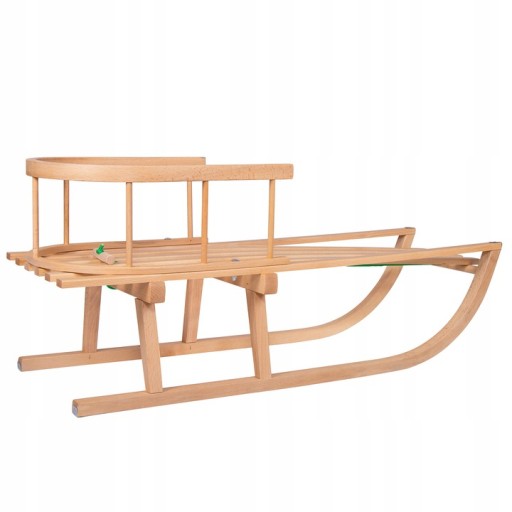 ДЕРЕВ'ЯНІ САНКИ ЗІ СПИНКОЮ ТА МОДУЛКАМИ