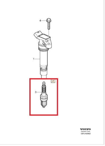 31286359 - Комплект свечей зажигания volvo xc90 i xc70 ii xc60 i