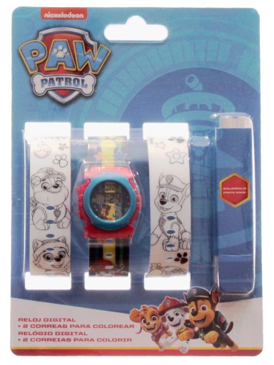 Дитячий цифровий годинник PsiPatrol для розмальовок