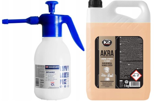 K2 AKRA Миюча рідина для двигуна 5л + розпилювач 1,5 л