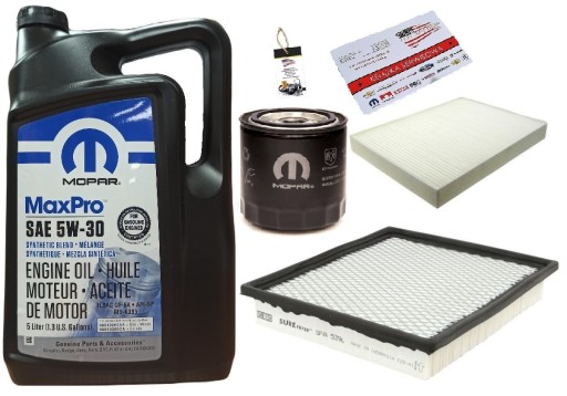 MOPAR 5W30 + TOWN COUNTRY FILTERS 3.8 01-05
