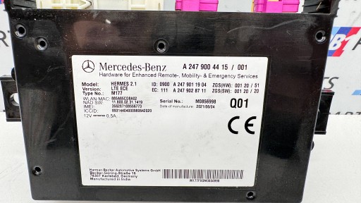 MERCEDES W177 W118 W247 module control unit TELEMATIK A2479004415