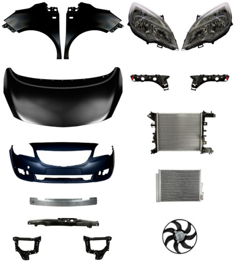 2425 - Opel Meriva 10-14 Бампер Ремень Капот Крыло