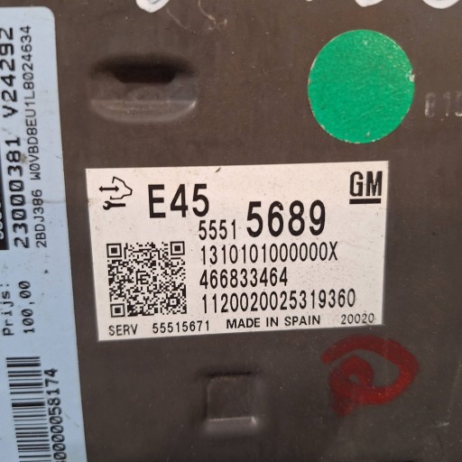 computer 55515689 466833464 55515671 OPEL ASTRA K 1.5 CRDI