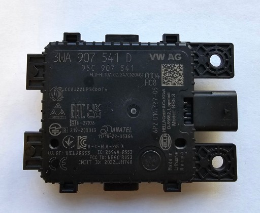 Vw audi seat skoda distance radar distronic acc 3wa907541d новий oem