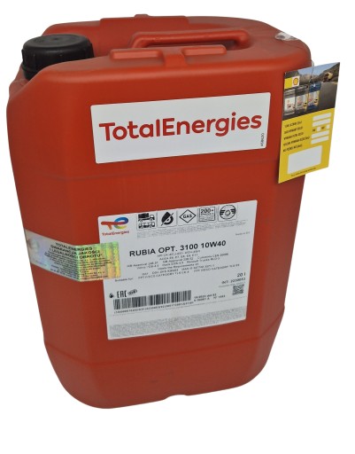 Масло моторное TotalEnergies RUBIA 3100 10W40 20л.