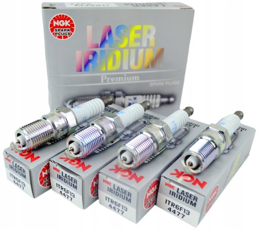 NGK IRIDIUM SPARK PLUGS ITR6F-13 4477 4 PCS изображение 1