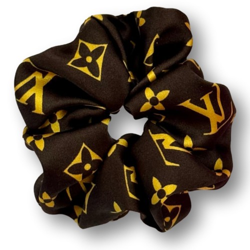 Kockás scrunchie - Sárga Kockás scrunchie - Sárga