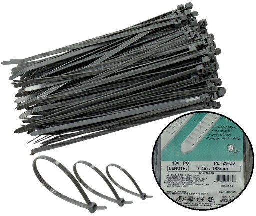 ЗАЖИМИ PANDUIT СІРІ 4.8X188 PLT2S-C8