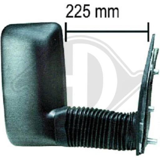 3492226 - НАРУЖНОЕ ЗЕРКАЛО ДЛЯ FIAT IVECO DAILY 00-06