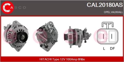 Генератор 12v 100a cal20180as/csc cal20180as