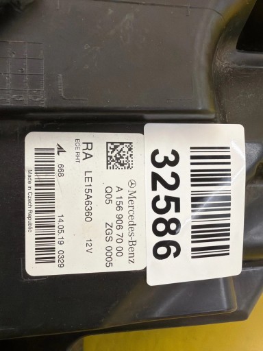 light right Mercedes GLA W156 Full Led A1569067000