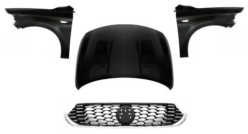 TIPO16ZESTAWABS - FIAT TIPO 16 - КОМПЛЕКТ КРИЛА ХРОМОВАНА РЕШІТКА КАПОТУ