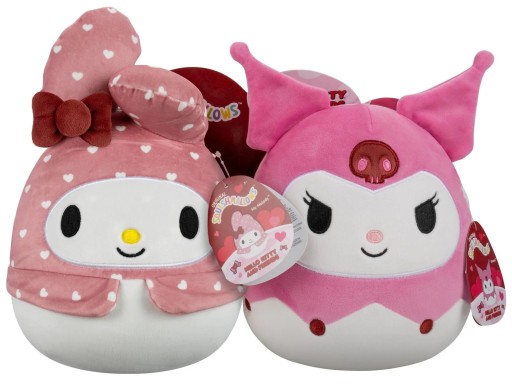 Squishmallows maskotka Hello Kitty Kuromi & My Melody zestaw przytulanek