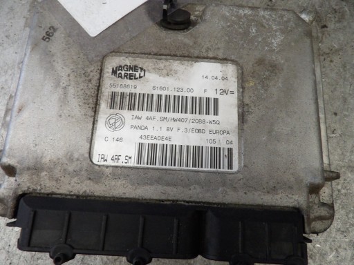 FIAT PANDA II COMPUTER, BEDIENTEIL 55188619 61601.123.00 IAW 4AF.SM