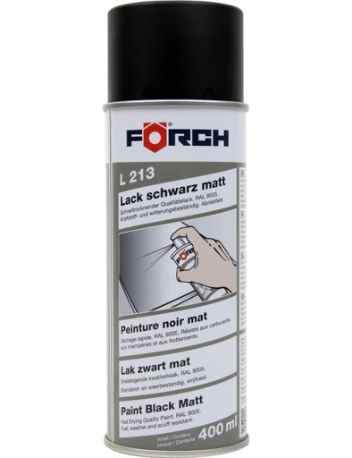 FORCH L213 высококачественный матовый черный спрей 400 мл