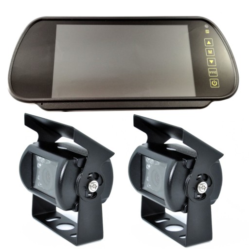 Монитор 7 дюймов 2x камера комбайн автофургон автобус МДП ИК