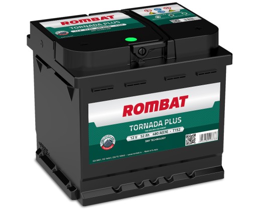 T152 - Акумулятор ROMBAT TORNADA PLUS 12V 52AH 480A L1