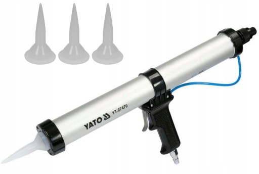 YATO СОКОВЫЖИМАЛКА ДЛЯ ПЛОТНОЙ МАССЫ 600 МЛ ПНЕВМАТИЧЕСКАЯ