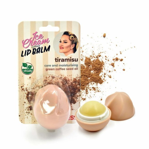 Крижаний захисний бальзам для губ - тірамісу KICESS