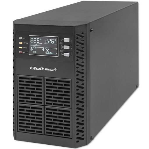 Джерело безперебійного живлення ups sinus qoltec pure sinus 1000va/1000w 2x 12v 7ah