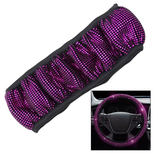 693546130857749097 - Universal Steering Wheel Cover Women Bling Shining