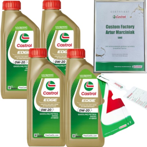 CASTROL EDGE 0W20 V 4L VOLVO VCC RBS0-2AE + ПОДВЕСКА