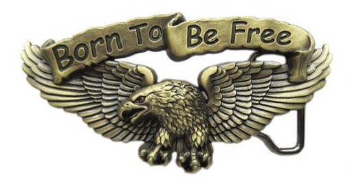 BORN TO BE FREE. Орел пряжки застежка бронза