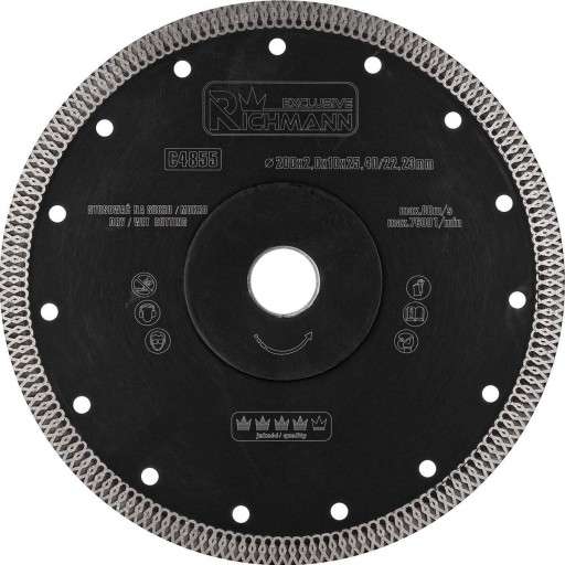 АЛМАЗНИЙ ЩИТ. THIN 200x2x25.4/22.23 MM Richmann Exclusive C4855 універсальний