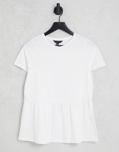 New Look biała koszulka t-shirt defekt 42
