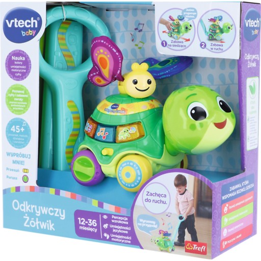 Interaktívny strkadlo Objavovacia korytnačka Vtech 61653