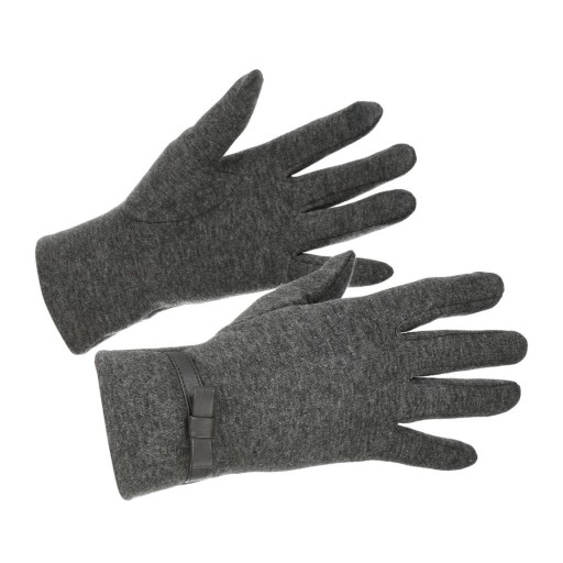 Dámske rukavice sivé dotyk fleece BELTIMORE K29 sivá, strieborná