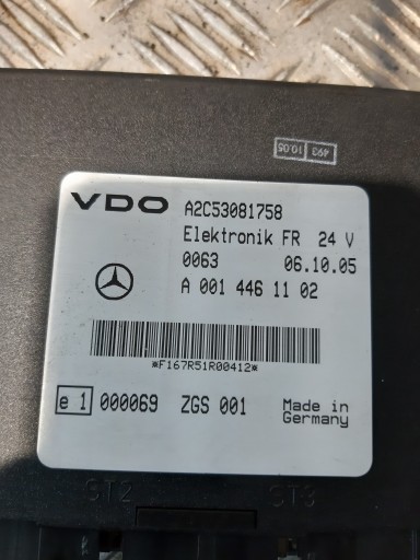 control unit FR 24V MERCEDES CITARO VDO A0014461102