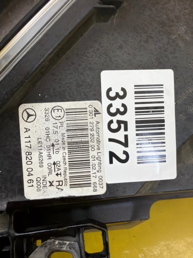 light right Mercedes CLA W117 Zwykla 13-19 A1178200461
