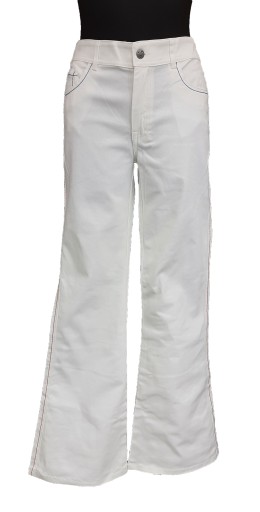 Nohavice biele džínsové zvony BENETTON 36