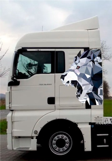 НАКЛЕЙКИ ЧЕЛОВЕК TGX TGA ГОЛОВА ЛЬВА