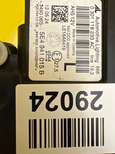 light left Skoda Octavia IV 5E4 5E4941015B Full Led
