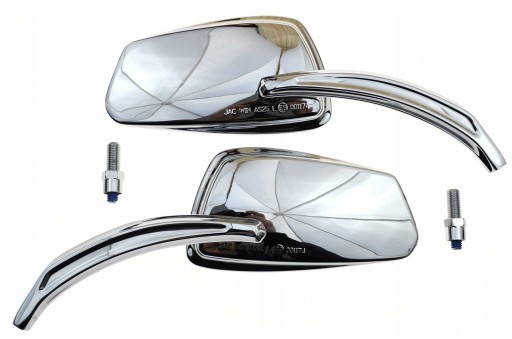 MK25CHROM - МЕТАЛЕВІ ДЗЕРКАЛА ЗАДНЬОГО ВИДУ YAMAHA MIDNIGHT STAR 1900 RAIDER